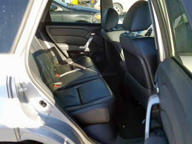 5J8TB18208A005709 - 2008 ACURA RDX SILVER photo 6