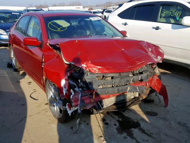 3FAHP0KCXAR193352 - 2010 FORD FUSION SPO RED photo 1