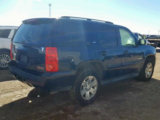 1GKFK13057R134289 - 2007 GMC YUKON BLUE photo 4