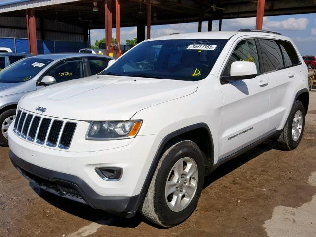 1C4RJEAG9EC136890 - 2014 JEEP GRAND CHER WHITE photo 2