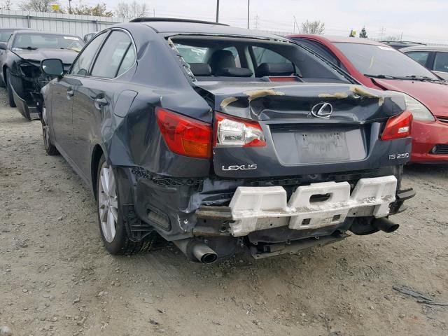 JTHBK262065016197 - 2006 LEXUS IS 250 GRAY photo 3