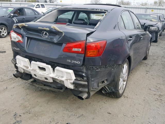 JTHBK262065016197 - 2006 LEXUS IS 250 GRAY photo 4