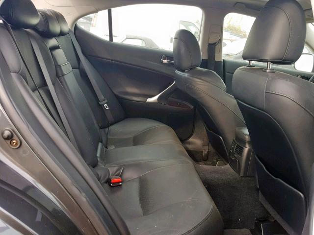 JTHBK262065016197 - 2006 LEXUS IS 250 GRAY photo 6