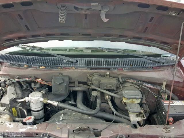 1GBDM15Z6LB210988 - 1990 CHEVROLET ASTRO MAROON photo 7