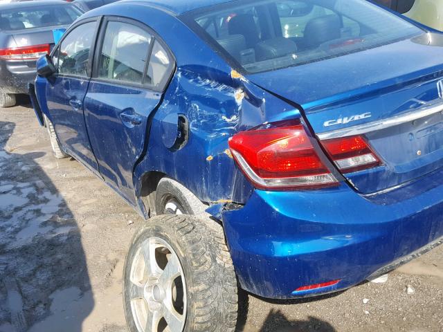 2HGFB2F78DH035795 - 2013 HONDA CIVIC TOUR BLUE photo 9