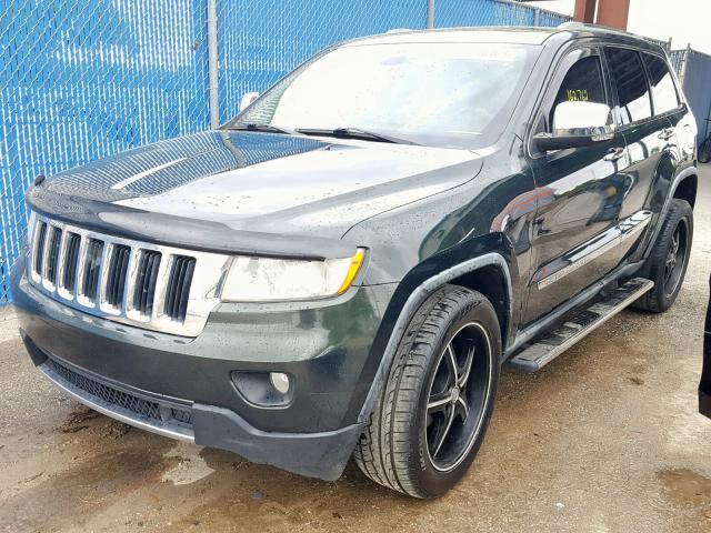 1J4RS5GT1BC569224 - 2011 JEEP GRAND CHER GREEN photo 2