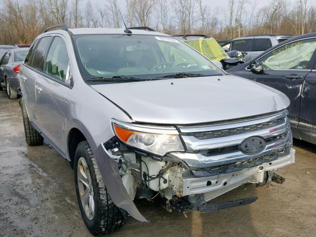 2FMDK4JC2DBC87370 - 2013 FORD EDGE SEL SILVER photo 1