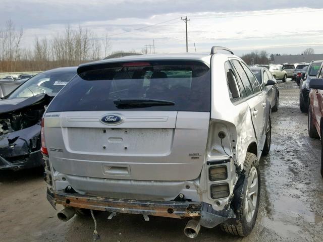 2FMDK4JC2DBC87370 - 2013 FORD EDGE SEL SILVER photo 4