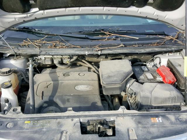 2FMDK4JC2DBC87370 - 2013 FORD EDGE SEL SILVER photo 7