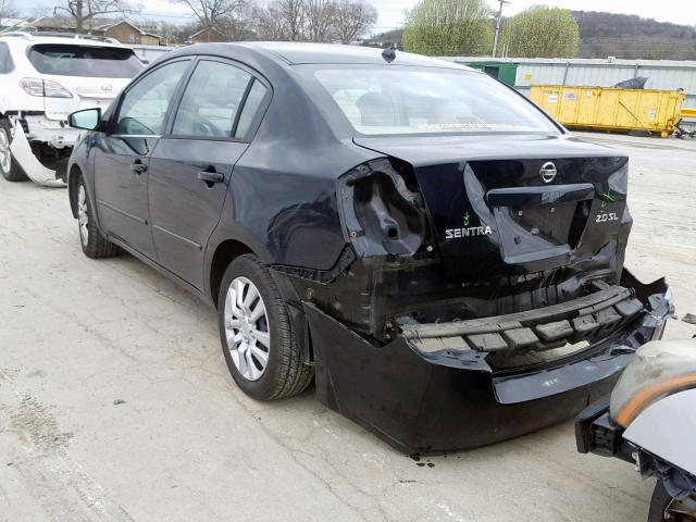 3N1AB61E68L675199 - 2008 NISSAN SENTRA 2.0 BLACK photo 3