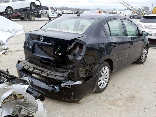 3N1AB61E68L675199 - 2008 NISSAN SENTRA 2.0 BLACK photo 4