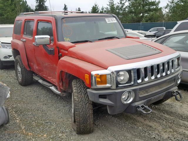 5GTDN136868310697 - 2006 HUMMER H3 RED photo 1