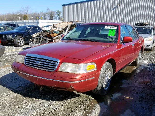 2FAFP74W0XX158630 - 1999 FORD CROWN VICT RED photo 2