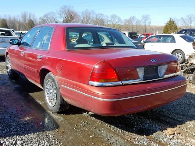 2FAFP74W0XX158630 - 1999 FORD CROWN VICT RED photo 3