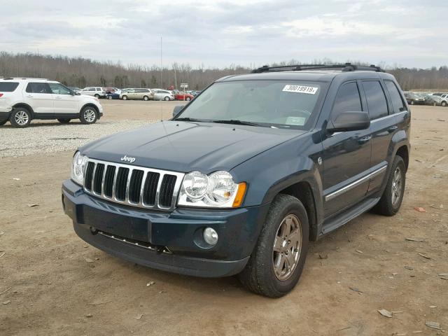 1J4HR58295C554925 - 2005 JEEP GRAND CHER GREEN photo 2