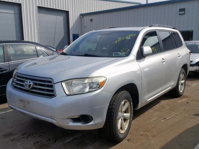 JTEES41A482062429 - 2008 TOYOTA HIGHLANDER SILVER photo 2