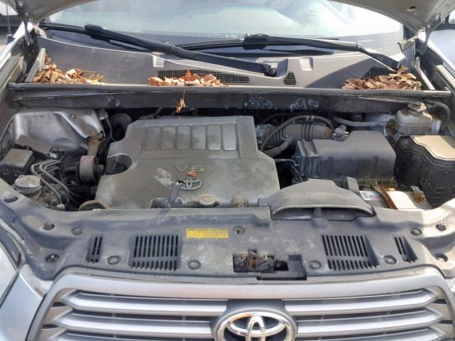 JTEES41A482062429 - 2008 TOYOTA HIGHLANDER SILVER photo 7