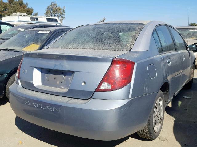 1G8AZ52F73Z146205 - 2003 SATURN ION LEVEL BLUE photo 4