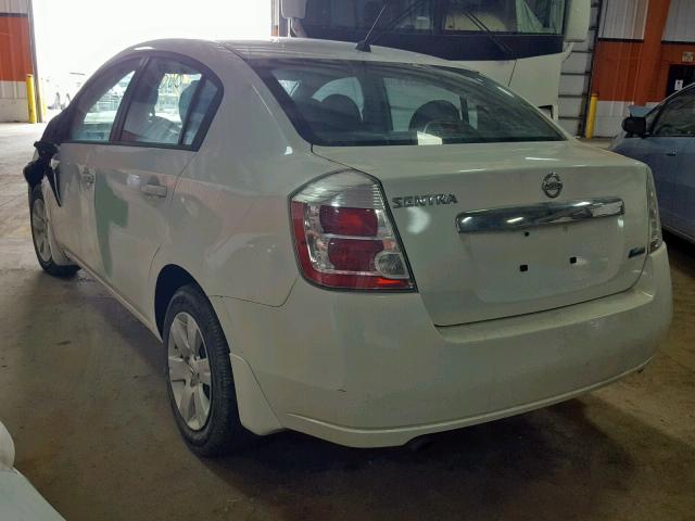 3N1AB6AP1AL702252 - 2010 NISSAN SENTRA 2.0 WHITE photo 3