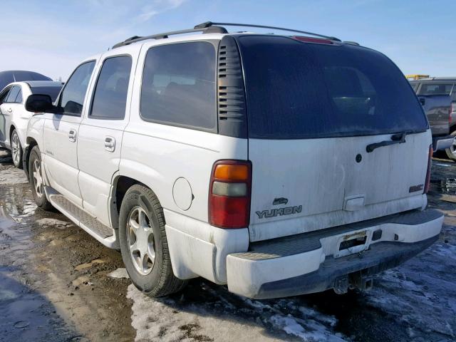 1GKEK63U42J155900 - 2002 GMC DENALI WHITE photo 3