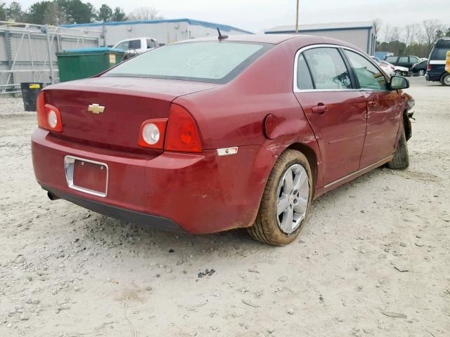 1G1ZC5E19BF288669 - 2011 CHEVROLET MALIBU 1LT 勃艮第红 照片 4
