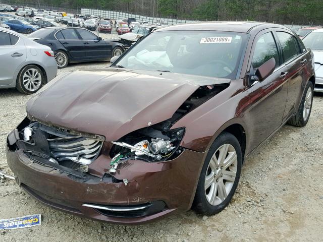 1C3CCBBG1CN192566 - 2012 CHRYSLER 200 TOURIN BROWN photo 2