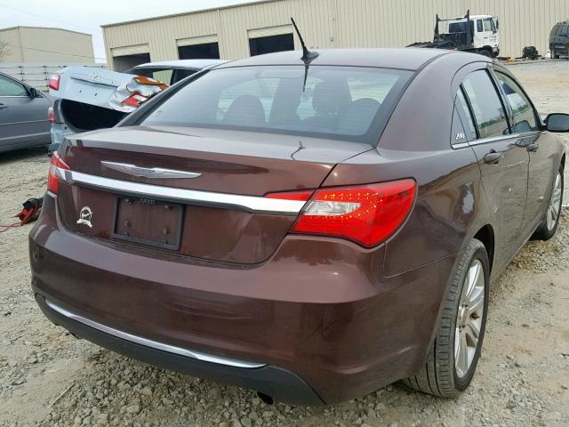 1C3CCBBG1CN192566 - 2012 CHRYSLER 200 TOURIN BROWN photo 4