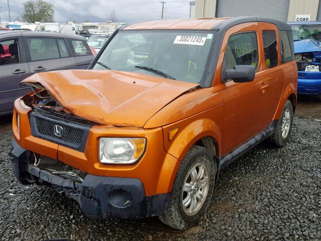 5J6YH28736L005980 - 2006 HONDA ELEMENT EX ORANGE photo 2