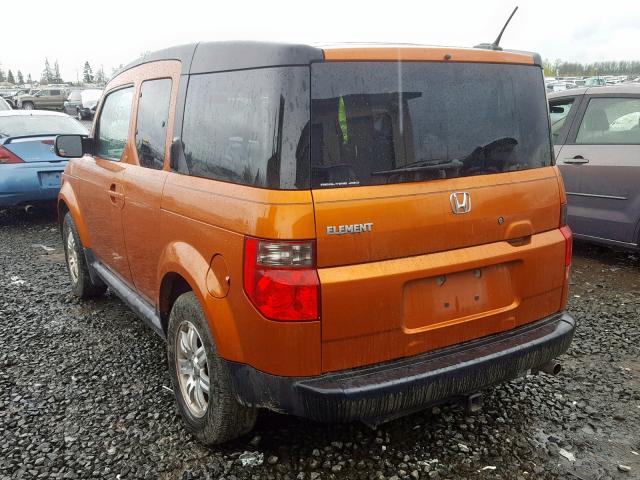 5J6YH28736L005980 - 2006 HONDA ELEMENT EX ORANGE photo 3