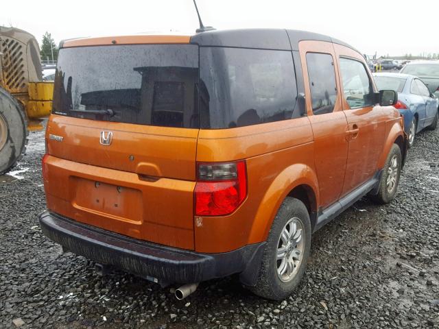 5J6YH28736L005980 - 2006 HONDA ELEMENT EX ORANGE photo 4