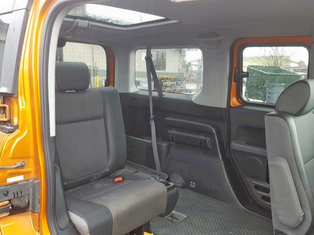 5J6YH28736L005980 - 2006 HONDA ELEMENT EX ORANGE photo 6