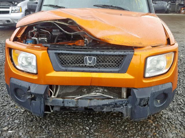 5J6YH28736L005980 - 2006 HONDA ELEMENT EX ORANGE photo 9