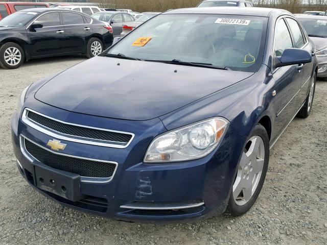 1G1ZJ57778F277363 - 2008 CHEVROLET MALIBU 2LT BLUE photo 2