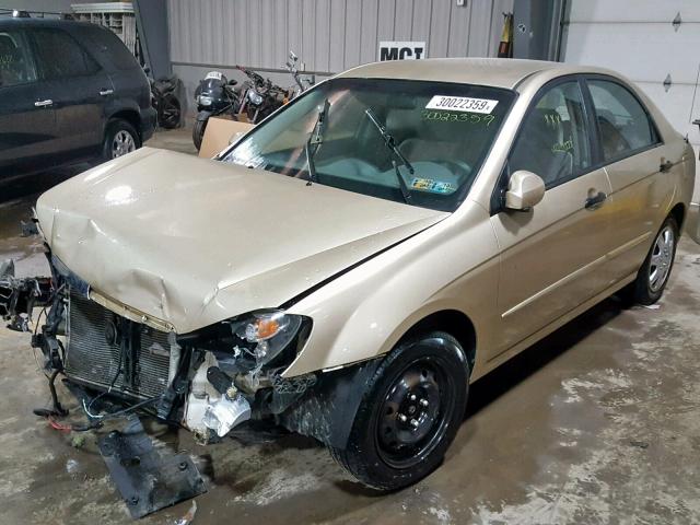 KNAFE221095666253 - 2009 KIA SPECTRA EX BEIGE photo 2