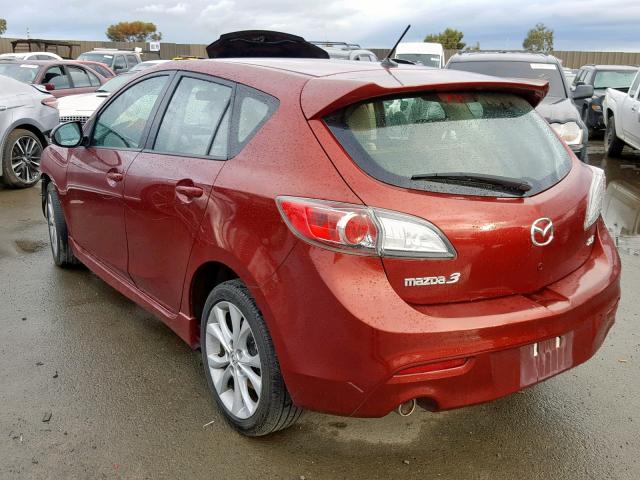 JM1BL1H61A1243844 - 2010 MAZDA 3 S MAROON photo 3