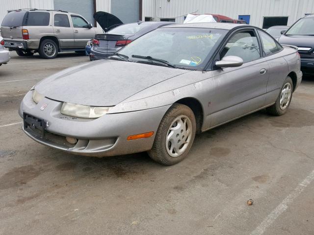 1G8ZH1275XZ151707 - 1999 SATURN SC2 GRAY photo 2