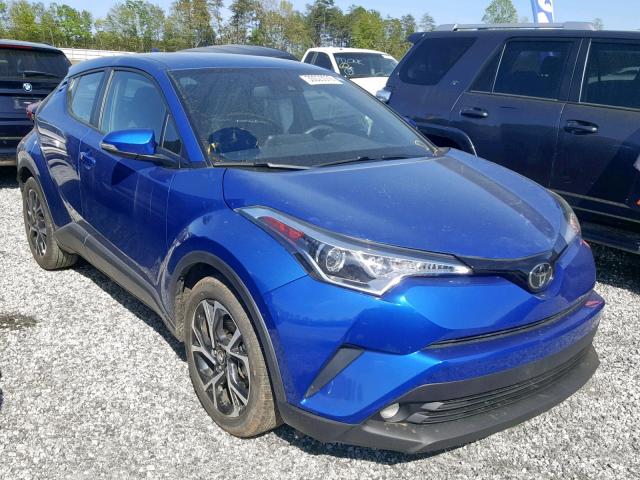 NMTKHMBX0JR049098 - 2018 TOYOTA C-HR XLE BLUE photo 1