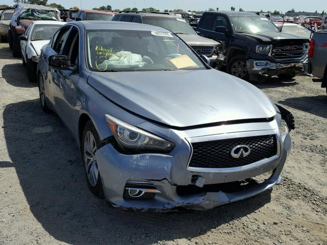 JN1BV7AP3EM676914 - 2014 INFINITI Q50 BASE BLUE photo 1