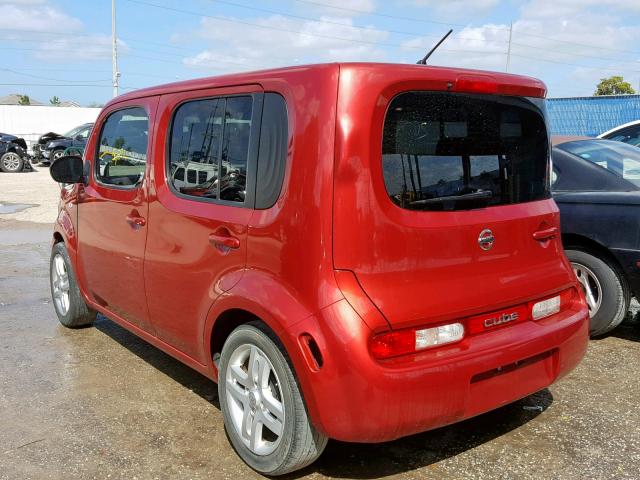 JN8AZ28R29T105146 - 2009 NISSAN CUBE BASE BURGUNDY photo 3