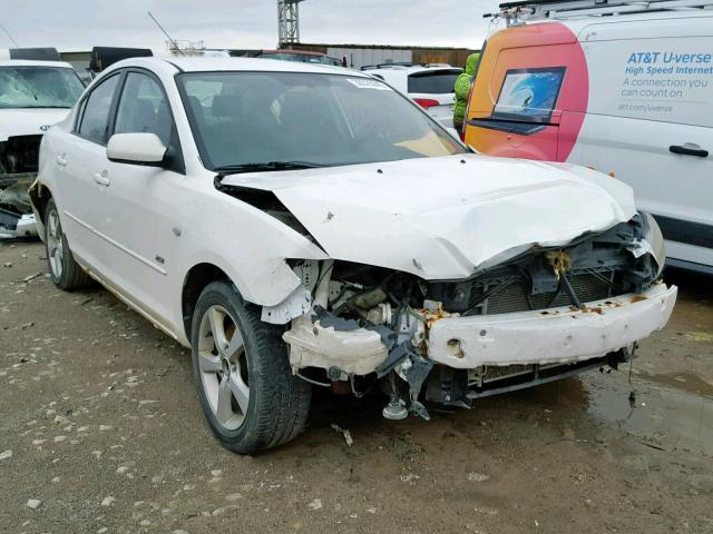 JM1BK123141171436 - 2004 MAZDA 3 S WHITE photo 1