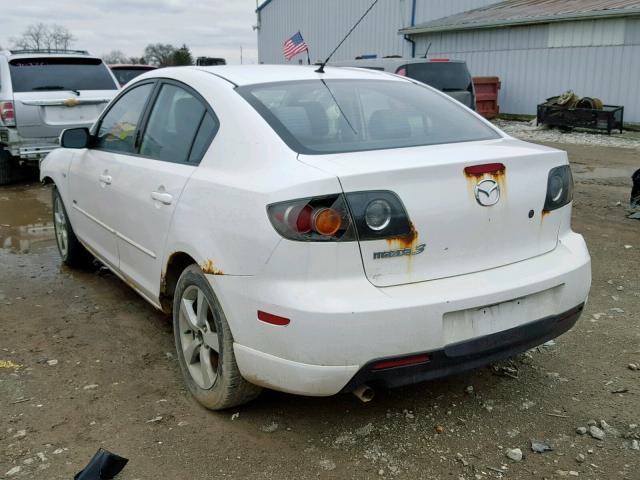 JM1BK123141171436 - 2004 MAZDA 3 S WHITE photo 3