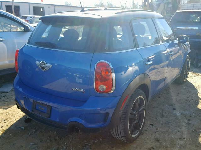 WMWZC5C59CWL60269 - 2012 MINI COOPER S C BLUE photo 4