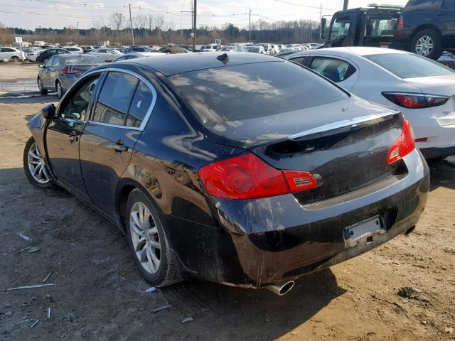 JNKCV61F09M054262 - 2009 INFINITI G37 BLACK photo 3