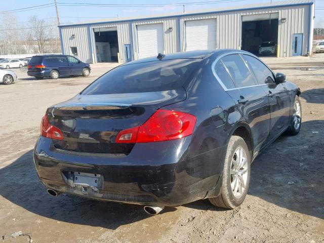 JNKCV61F09M054262 - 2009 INFINITI G37 BLACK photo 4