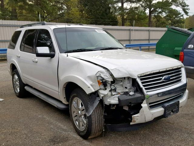 1FMEU6FE1AUA29125 - 2010 FORD EXPLORER L WHITE photo 1