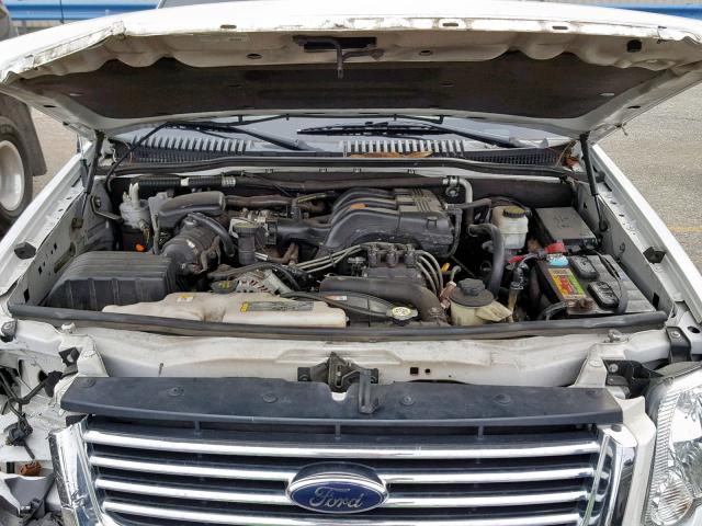 1FMEU6FE1AUA29125 - 2010 FORD EXPLORER L WHITE photo 7