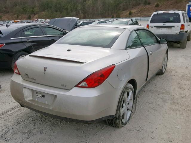 1G2ZH36N774143667 - 2007 PONTIAC G6 GT SILVER photo 4