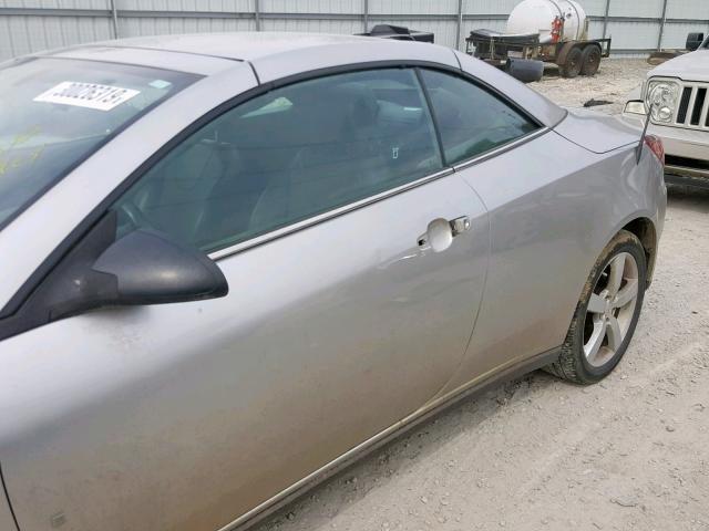 1G2ZH36N774143667 - 2007 PONTIAC G6 GT SILVER photo 9