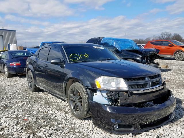 1B3BD1FG0BN519631 - 2011 DODGE AVENGER MA BLACK photo 1