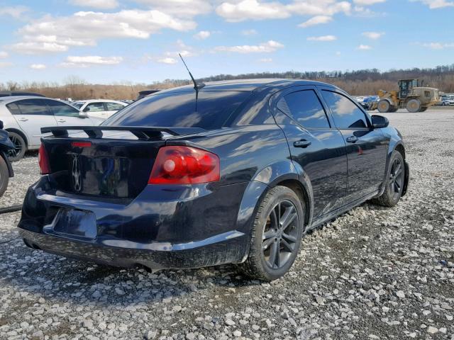 1B3BD1FG0BN519631 - 2011 DODGE AVENGER MA BLACK photo 4